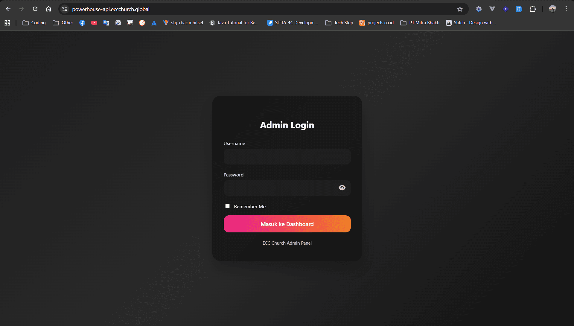Ecc Church App (Backend)